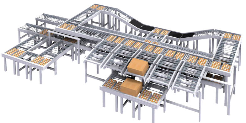 Multindistribution and Picking station in a Warehouse. Italy